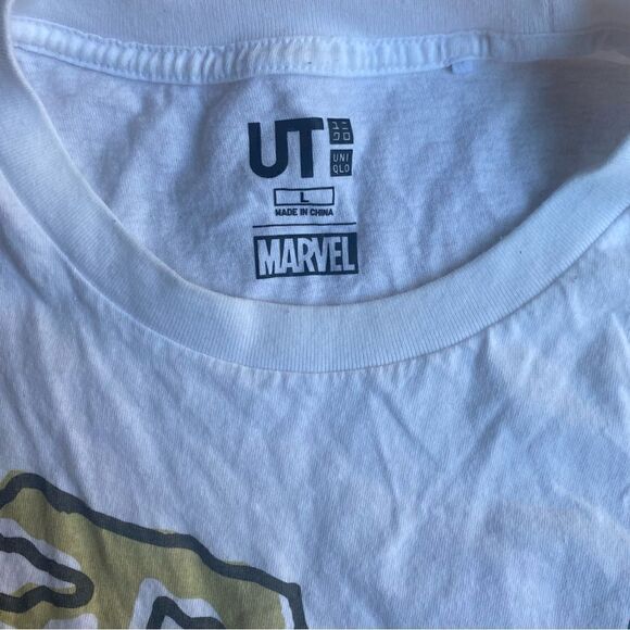 Uniqlo Marvel Graphic Iron Man Sleevless T Shirt Size Large - Picture 4 of 4